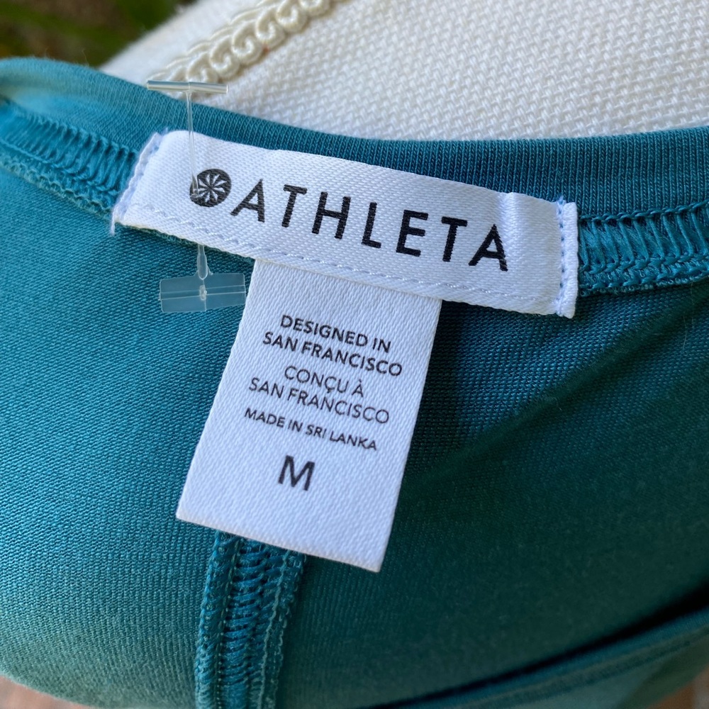 Athleta Teal Twist Workout Tank - Picture 6 of 9